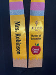 Pencil School Teacher/Education Graduation Stole