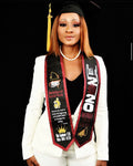 College- Full Glitter Custom Graduation Stole