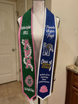 Two-Toned Glitter Custom Graduation Stole