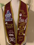 College- Full Glitter Custom Graduation Stole