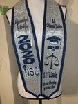 College- Full Glitter Custom Graduation Stole