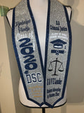 College- Full Glitter Custom Graduation Stole