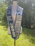 Two-Toned Glitter Custom Graduation Stole