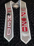 College- Full Glitter Custom Graduation Stole